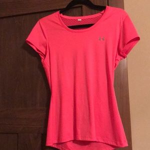 pink under armour tee